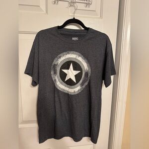 Marvel Gray Short Sleeve Tee with Iconic Design
